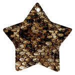 Snake Print	 Star Ornament (Two Sides)