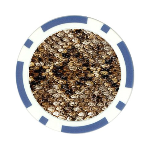 Snake Print	 Poker Chip Card Guard from ArtsNow.com Front