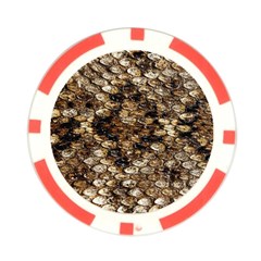 Snake Print	 Poker Chip Card Guard from ArtsNow.com Front