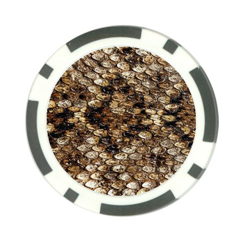 Snake Print	 Poker Chip Card Guard from ArtsNow.com Back