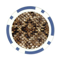 Snake Print	 Poker Chip Card Guard from ArtsNow.com Back