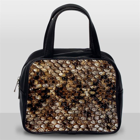 Snake Print	 Classic Handbag (Two Sides) from ArtsNow.com Back