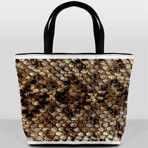 Snake Print	 Bucket Bag from ArtsNow.com Back