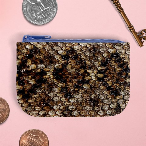 Snake Print	 Mini Coin Purse from ArtsNow.com Front