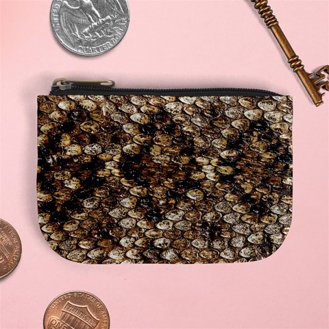 Snake Print	 Mini Coin Purse from ArtsNow.com Front