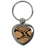 Snake Print Big	 Key Chain (Heart)