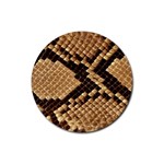 Snake Print Big	 Rubber Coaster (Round)