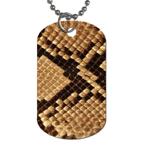 Snake Print Big	 Dog Tag (One Side) from ArtsNow.com Front