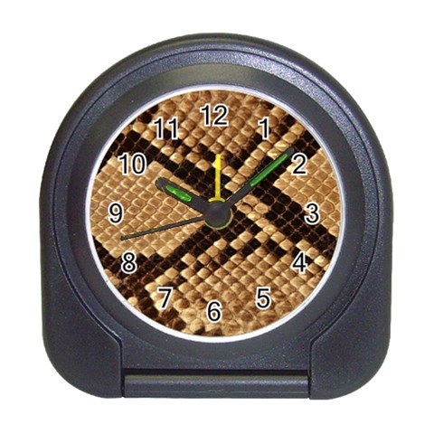 Snake Print Big	 Travel Alarm Clock from ArtsNow.com Front