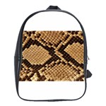 Snake Print Big	 School Bag (Large)