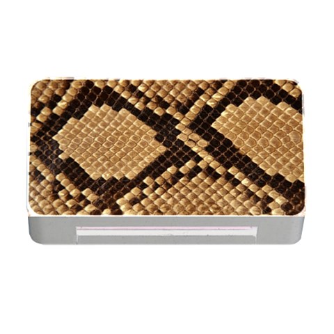 Snake Print Big	Memory Card Reader with CF (Rectangular) from ArtsNow.com Front