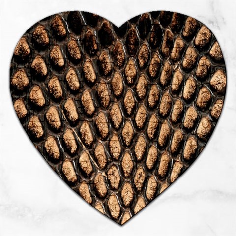 Cobra Print	 Jigsaw Puzzle (Heart) from ArtsNow.com Front