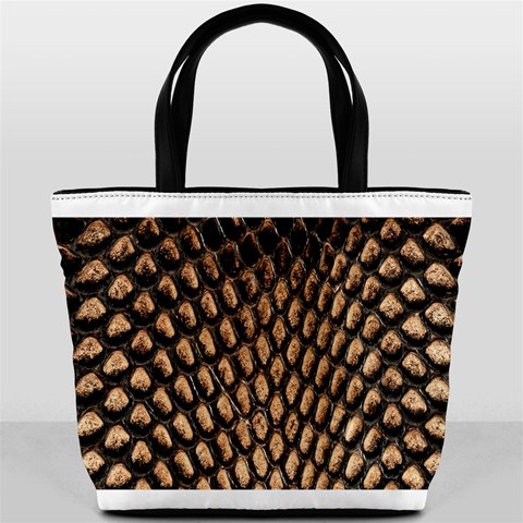 Cobra Print	 Bucket Bag from ArtsNow.com Back