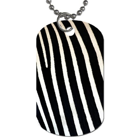 Zebra Print	 Dog Tag (One Side) from ArtsNow.com Front