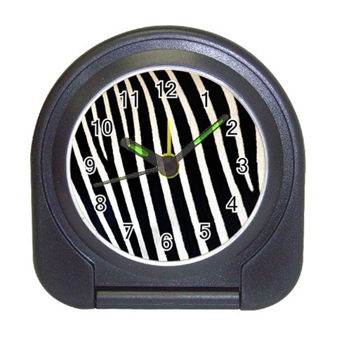 Zebra Print	 Travel Alarm Clock from ArtsNow.com Front