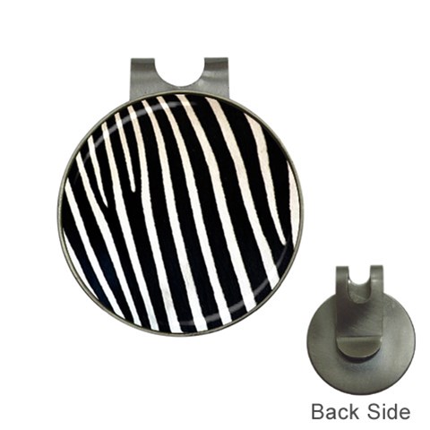 Zebra Print	 Golf Ball Marker Hat Clip from ArtsNow.com Front