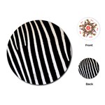 Zebra Print	Playing Cards (Round)