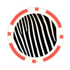 Zebra Print	 Poker Chip Card Guard from ArtsNow.com Front