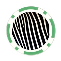 Zebra Print	 Poker Chip Card Guard from ArtsNow.com Front