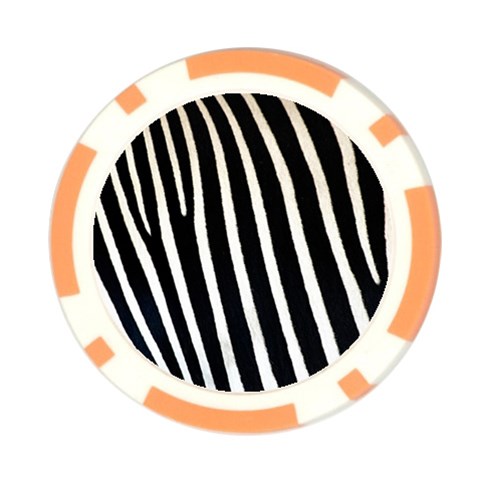 Zebra Print	 Poker Chip Card Guard (10 pack) from ArtsNow.com Front