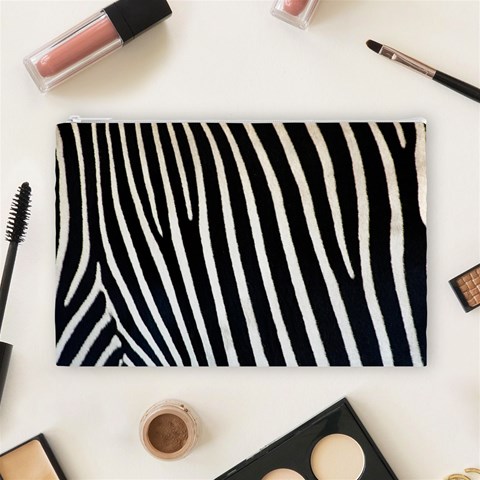 Zebra Print	 Cosmetic Bag (Large) from ArtsNow.com Front