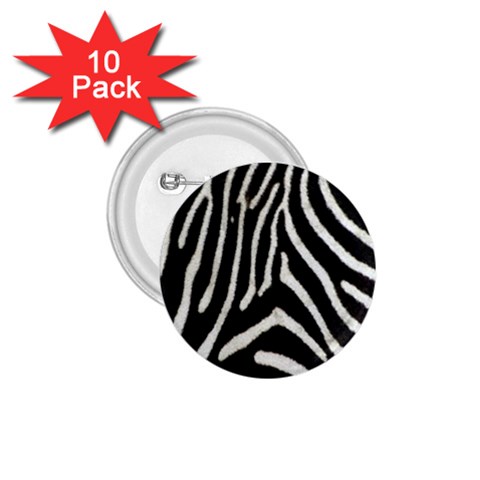 Zebra Print Big	 1.75  Button (10 pack) from ArtsNow.com Front