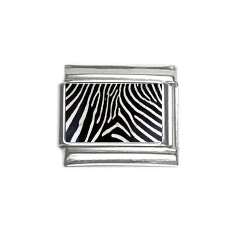 Zebra Print Big	 Italian Charm (9mm) from ArtsNow.com Front