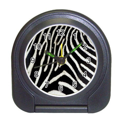 Zebra Print Big	 Travel Alarm Clock from ArtsNow.com Front