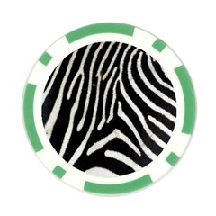 Zebra Print Big	 Poker Chip Card Guard from ArtsNow.com Front