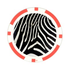 Zebra Print Big	 Poker Chip Card Guard from ArtsNow.com Back