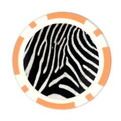 Zebra Print Big	 Poker Chip Card Guard from ArtsNow.com Back