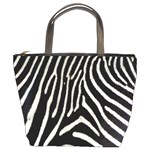 Zebra Print Big	 Bucket Bag