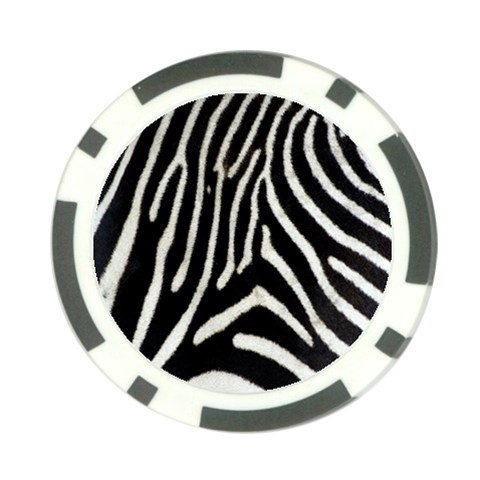 Zebra Print Big	 Poker Chip Card Guard (10 pack) from ArtsNow.com Back