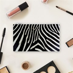 Zebra Print Big	 Cosmetic Bag (Small) from ArtsNow.com Front