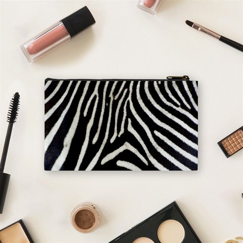 Zebra Print Big	 Cosmetic Bag (Small) from ArtsNow.com Back