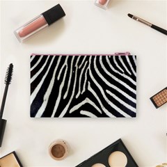 Zebra Print Big	 Cosmetic Bag (Small) from ArtsNow.com Back