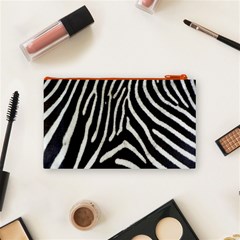 Zebra Print Big	 Cosmetic Bag (Small) from ArtsNow.com Back