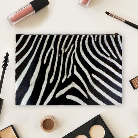 Zebra Print Big	 Cosmetic Bag (Large) from ArtsNow.com Back