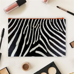 Zebra Print Big	 Cosmetic Bag (Large) from ArtsNow.com Back