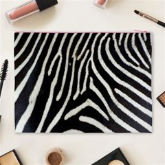 Zebra Print Big	 Cosmetic Bag (XL) from ArtsNow.com Back