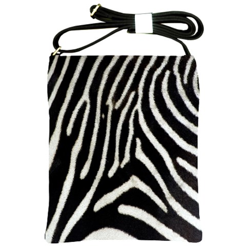 Zebra Print Big	 Shoulder Sling Bag from ArtsNow.com Front