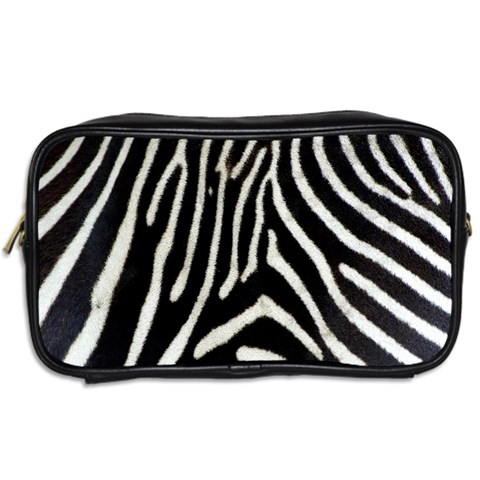 Zebra Print Big	 Toiletries Bag (Two Sides) from ArtsNow.com Back