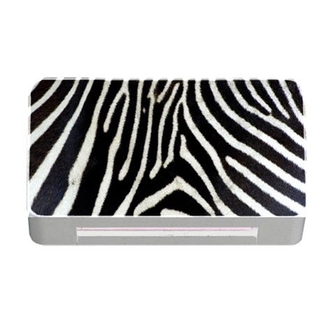 Zebra Print Big	Memory Card Reader with CF (Rectangular) from ArtsNow.com Front