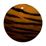 Tiger Print Dark	 Ornament (Round)