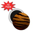 Tiger Print Dark	 1.75  Magnet (10 pack)