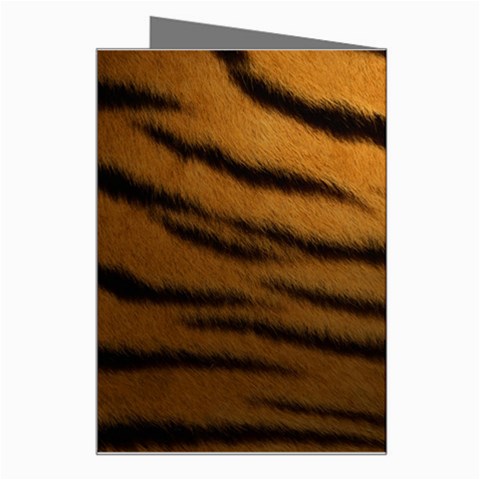 Tiger Print Dark	 Greeting Card from ArtsNow.com Right