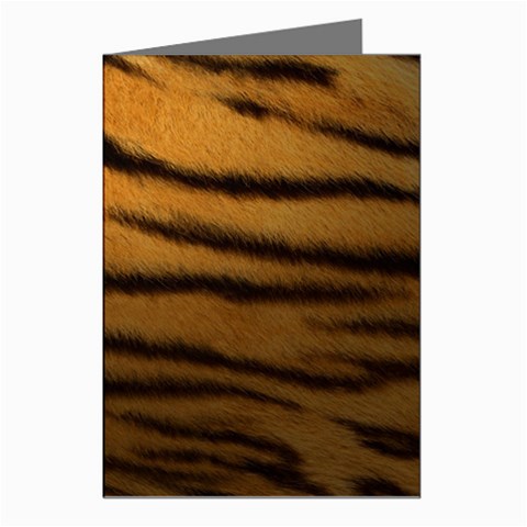 Tiger Print Dark	 Greeting Cards (Pkg of 8) from ArtsNow.com Left