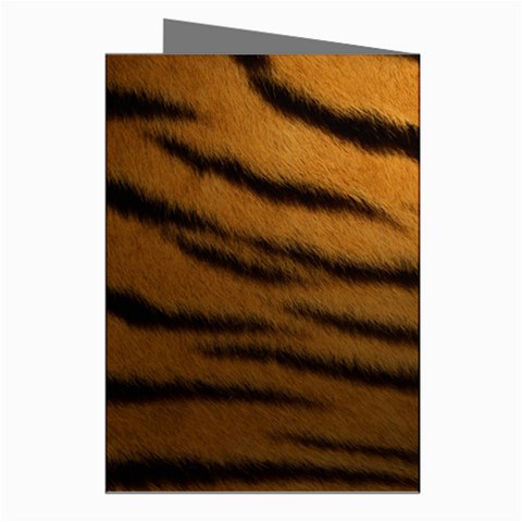 Tiger Print Dark	 Greeting Cards (Pkg of 8) from ArtsNow.com Right