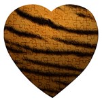 Tiger Print Dark	 Jigsaw Puzzle (Heart)