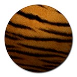 Tiger Print Dark	Collage Round Mousepad